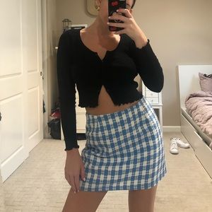 Plaid A-Line Skirt